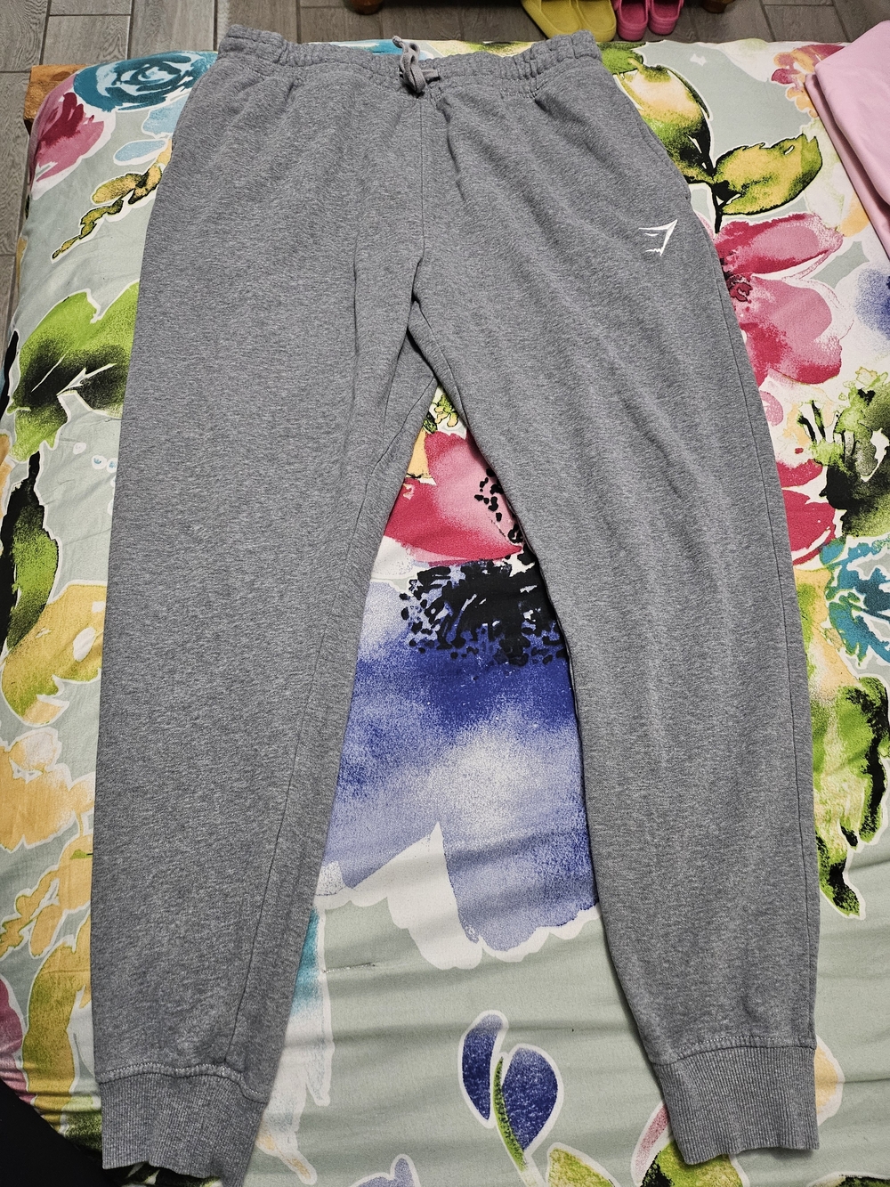 Gymshark Gray Joggers with Drawstring